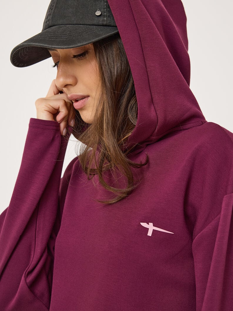 sweat à capuche - rouge taw0917-30065 acheter tamaris pull cardigans en ligne